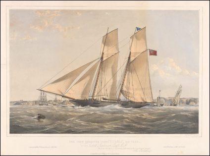 The Iron Schooner Yacht Titania, 100 Tons - Thomas G. Dutton