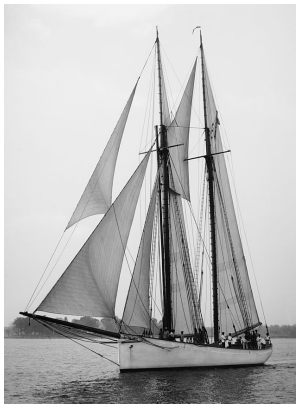 Schooner Atlantic - Larchmont Yacht Club race 1894