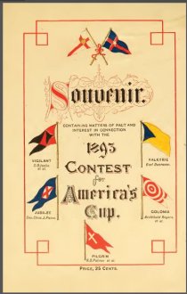 Souvenir. Contest for 1893 America's Cup