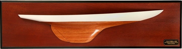 Columbia 1899 half hull wooden hand crafted.