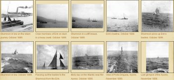 Photos of Shamrock, challenger  of America's Cup 1899