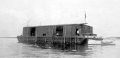 745-Sir Thomas Lipton's storage barge, Commander, used to store Shamrock's spare gear. Anchored at Sandy Hook. July 1903.