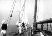 205-Shamrock IV a sea. 1920.