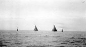 1012-Fourth Race - Triangular course of thirty miles. Resolute led Shamrock IV practically all the way. July 1920.