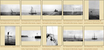 Photos of Shamrock IV, challenger of America's Cup 1920