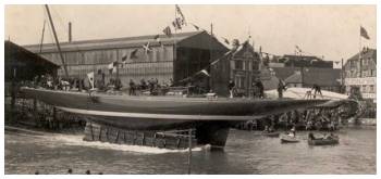 LAUNCHING OF TOM SOPWITH'S ENDEAVOUR