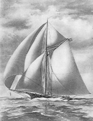 SLOOP YACHT “POCAHONTAS,” COMMODORE JAMES D. SMITH.