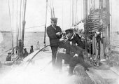 1113-Aboard Shamrock II - Sir Thomas Lipton. 1901.