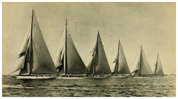 START OF THE FIRST EASTERN YACHT CLUB RACE, JUNE 23