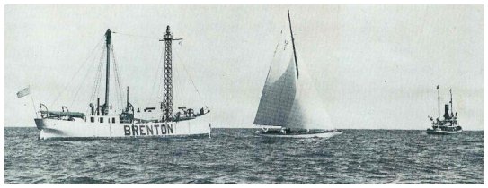 The Brenton Reef Lightship with tug and yacht