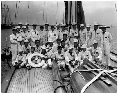 Crew of ENDEAVOUR by Rosenfeld and Sons, September 15, 1934.